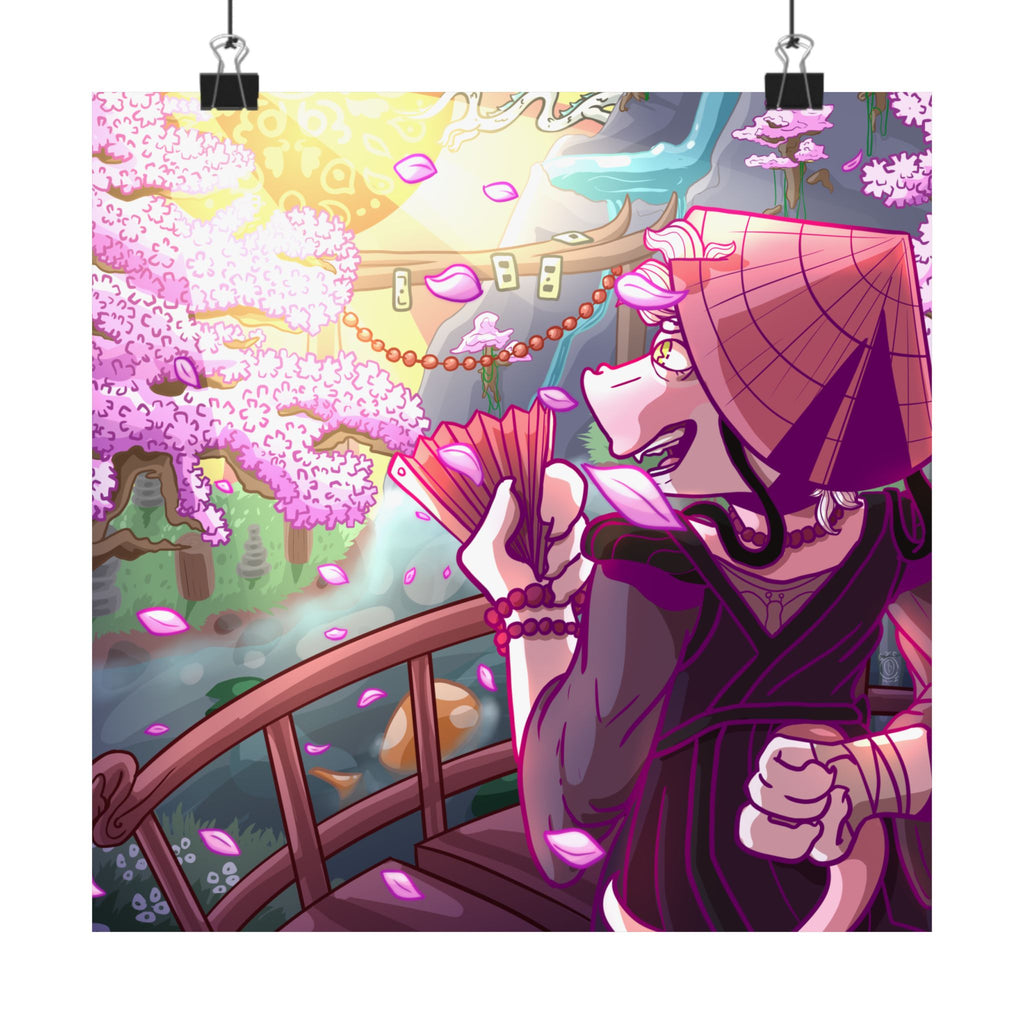 Monthly Drop 1: Lizard in Japan Poster (10"x10")